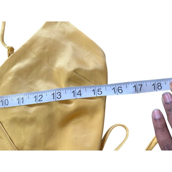 Revolve NBD Esperanza Wrap Dress Spaghetti Straps Side Slit Open Back Prom Glam - Picture 10 of 16